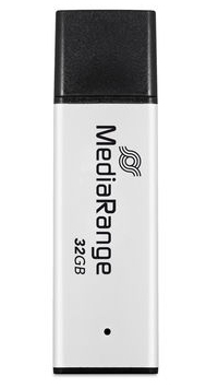 [240604440067] MediaRange MR1900 USB flash drive 32 GB USB Type-A 3.2 Gen 1 (3.1 Gen 1) Zwart, Zilver