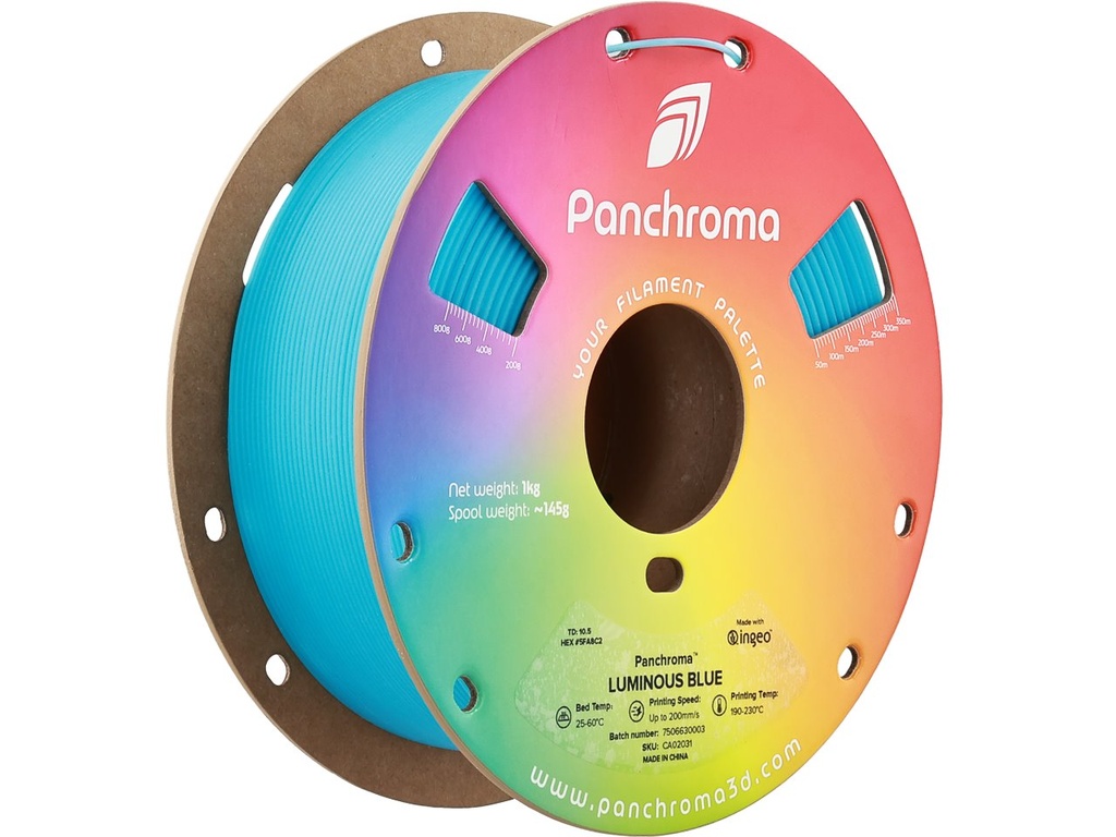 POLYMAKER PLA LUMINOUS 1,75mm BLUE 1kg