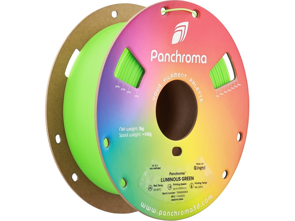 POLYMAKER PLA LUMINOUS 1,75mm GREEN 1kg