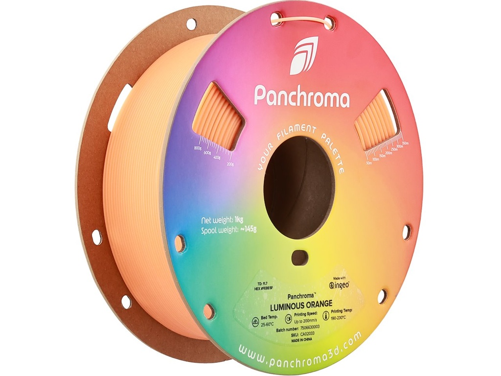 POLYMAKER PLA LUMINOUS 1,75mm ORANGE 1kg
