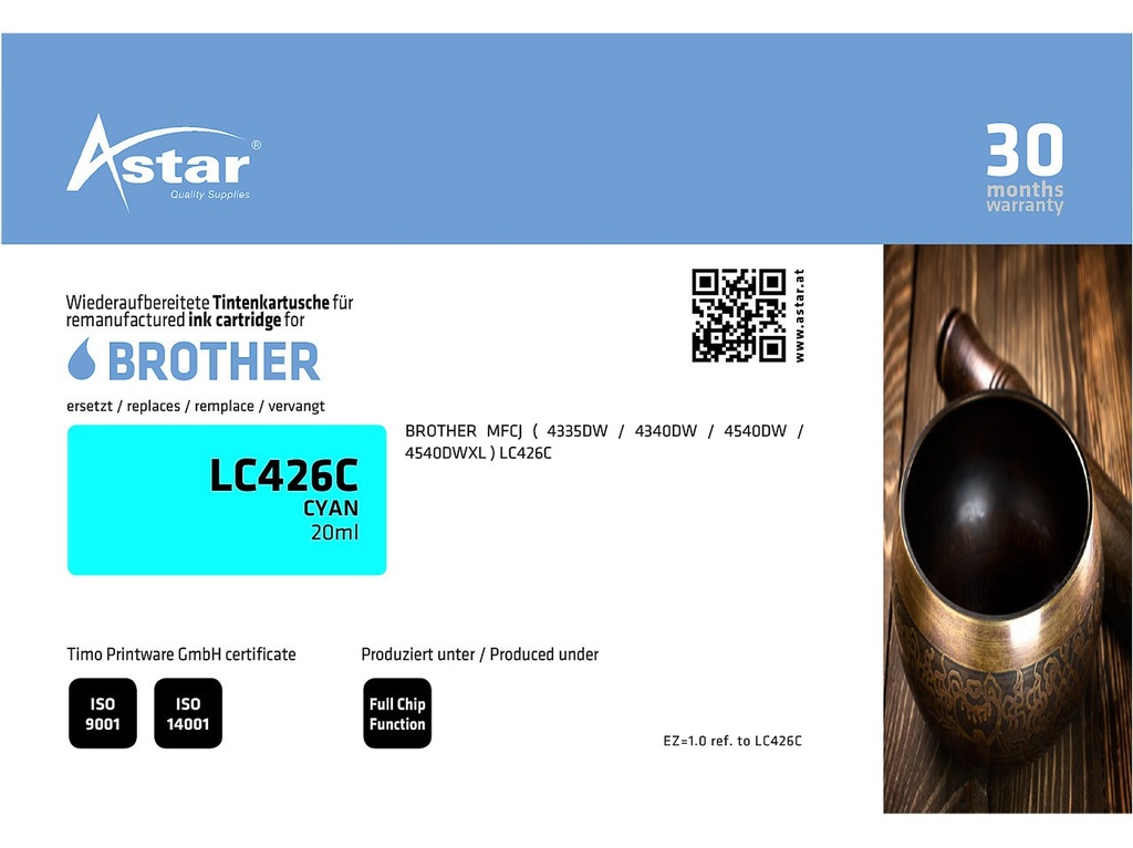 ASTAR AS70822 ASTAR BROTHER LC426C MFCJ ink