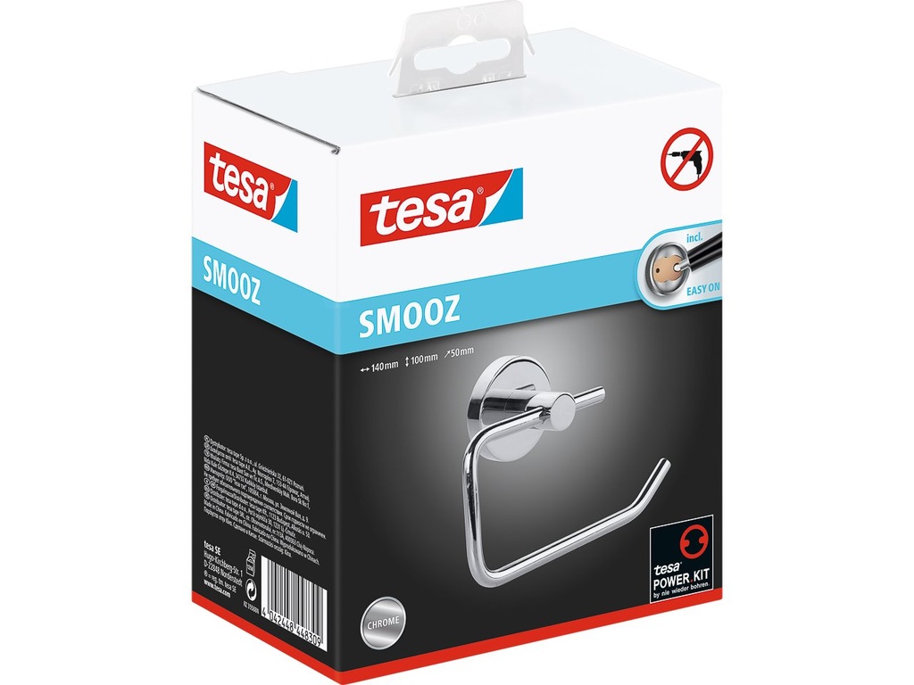 [650573440050] TESA TESA SMOOZ TOILET ROLL HOLDER W/O LID