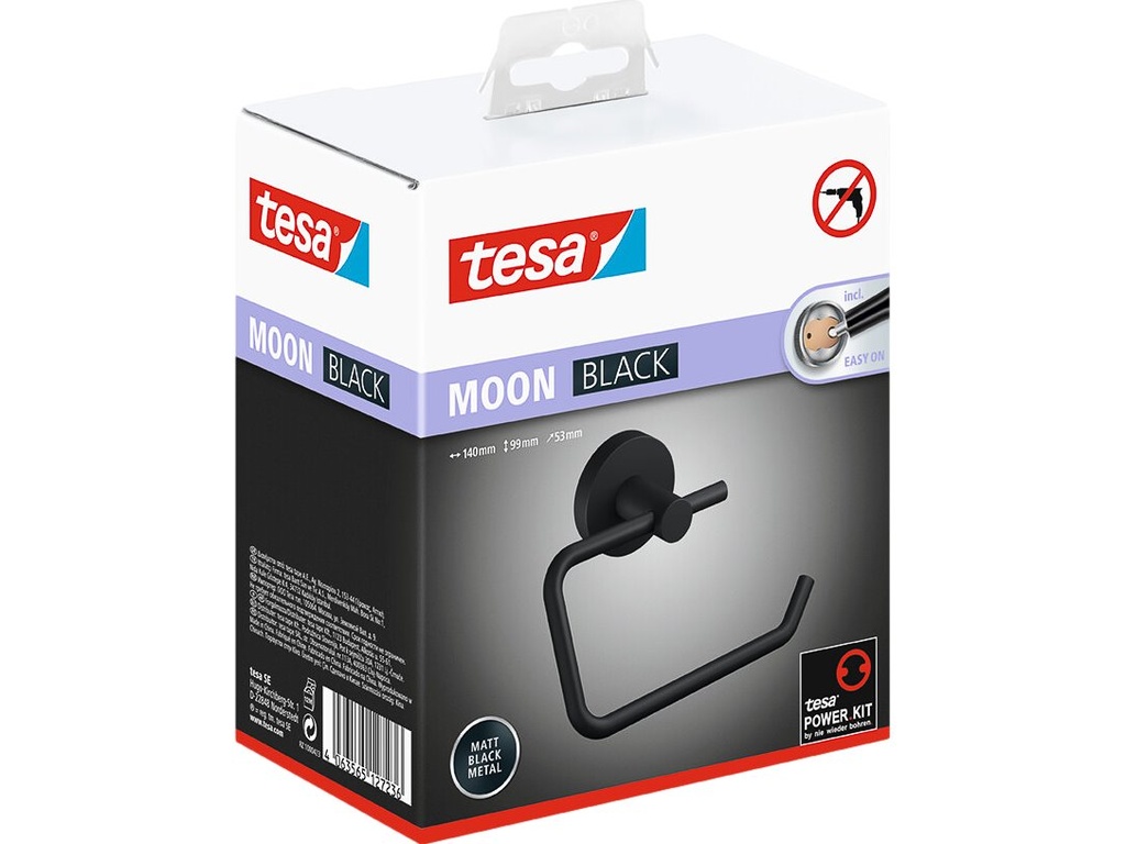 TESA TESA MOON TOILET ROLL HOLDER W/O LID