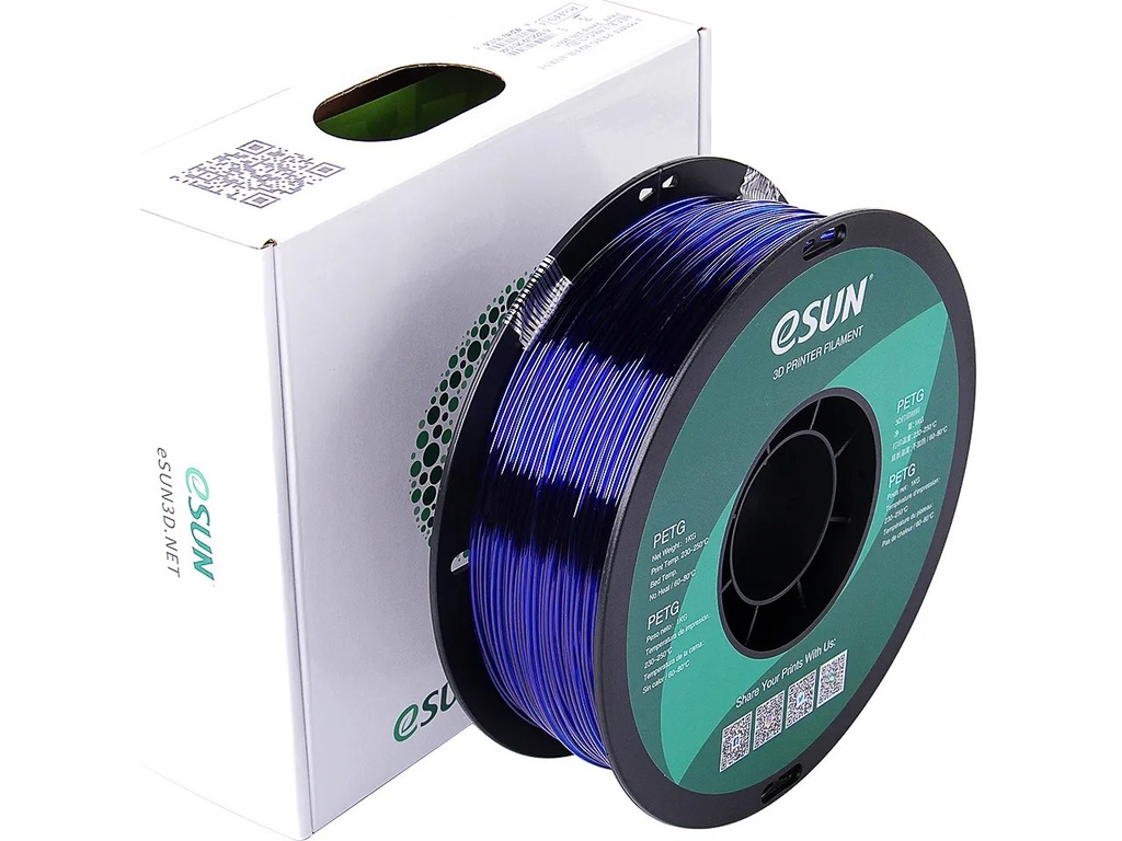 ESUN PETG 1,75mm TRANSLUCENT BLUE 1kg