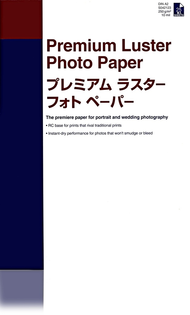 [807015440143] Epson Premium Luster Photo Paper, DIN A2, 260g/m², 25 Vel