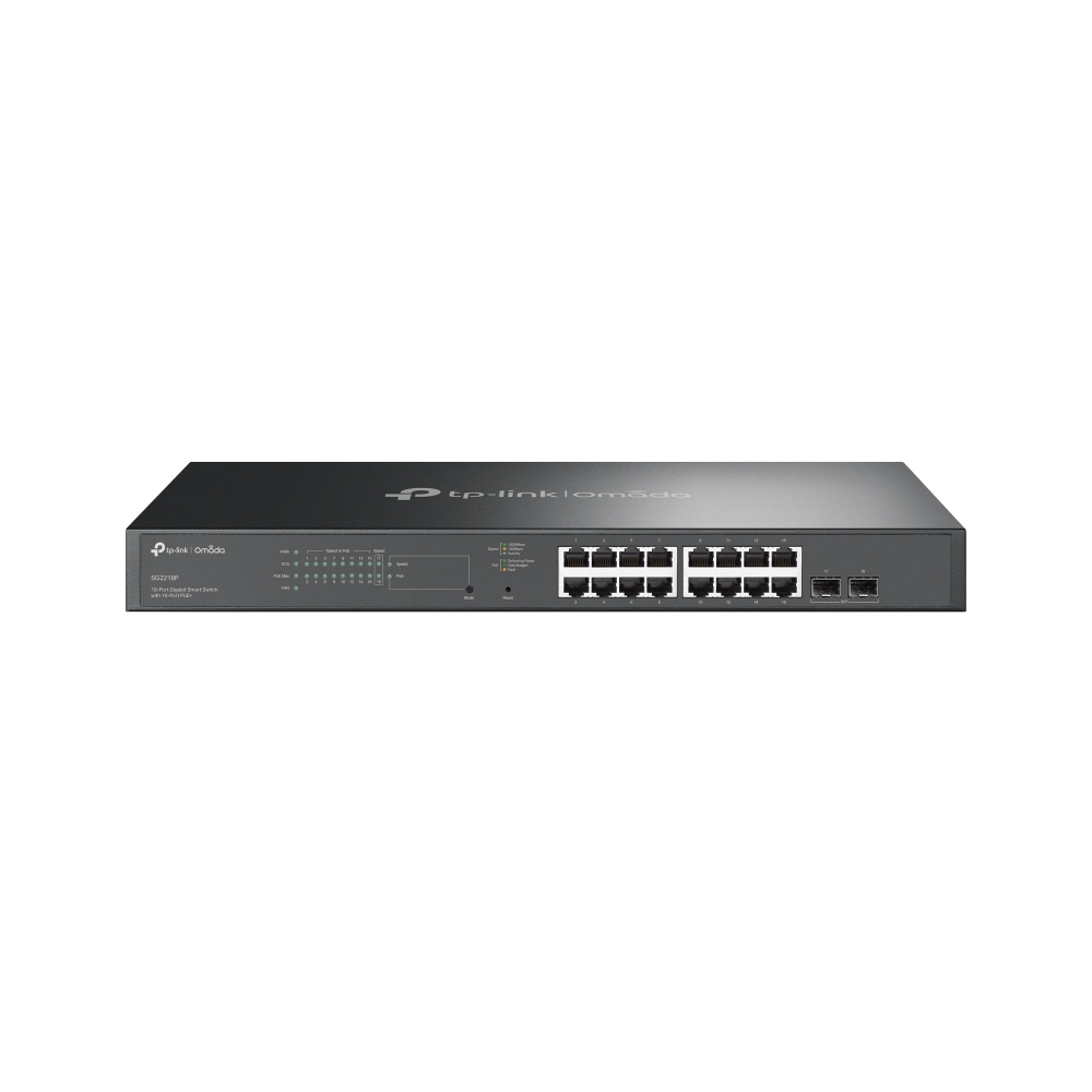 [415748440256] TP-Link Omada SG2218P netwerk-switch Managed L2/L2+ Gigabit Ethernet (10/100/1000) Power over Ethernet (PoE) 1U Zwart
