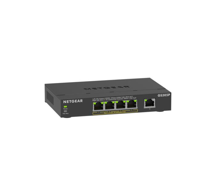 [415853440094] NETGEAR GS305Pv3 Unmanaged Gigabit Ethernet (10/100/1000) Power over Ethernet (PoE) Zwart