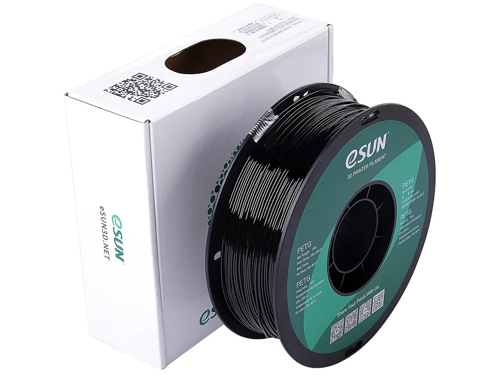 [109866440048] ESUN PETG 1,75mm SOLID BLACK 1kg