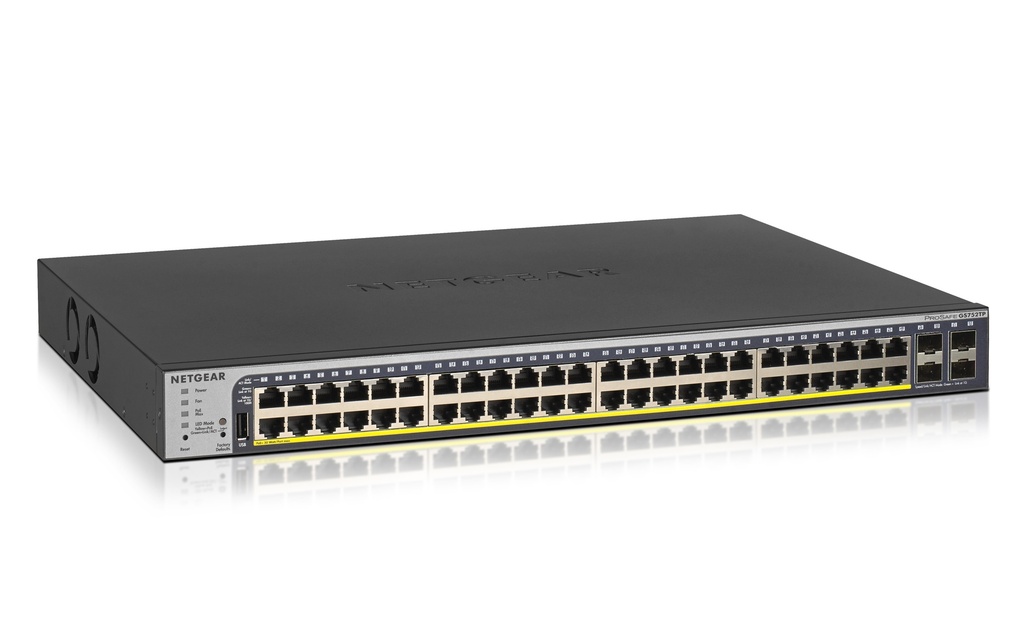 [415853440101] NETGEAR GS752TP-300EUS netwerk-switch Managed L2/L3/L4 Gigabit Ethernet (10/100/1000) Power over Ethernet (PoE) 1U Zwart