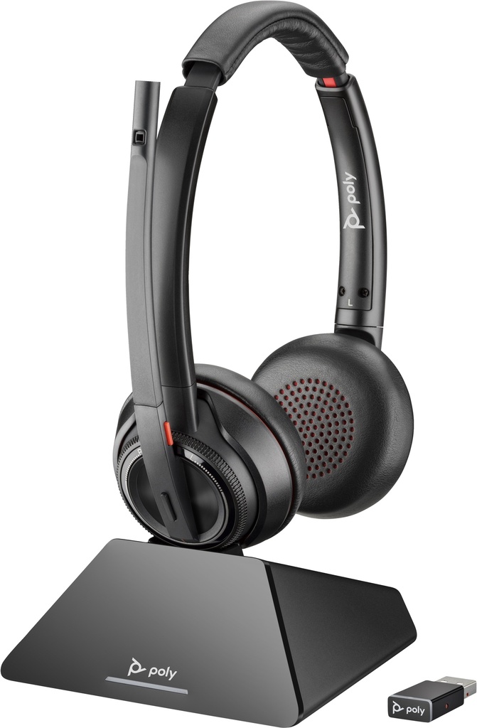 [410657440143] Poly Savi 8220 UC Microsoft Teams Certified DECT 1880-1900 MHz USB-A Headset