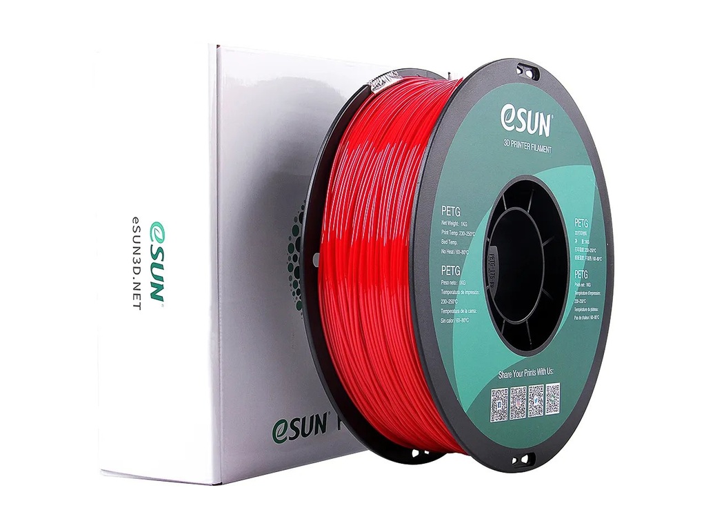 [109866440059] ESUN PETG 1,75mm FIRE ENGINE RED 1kg