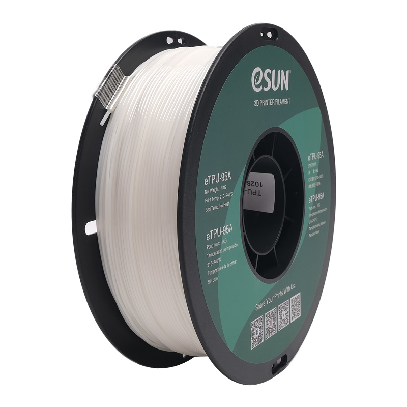 eSUN eTPU-95A Thermoplastic polyurethaan (TPU) Wit 1 kg