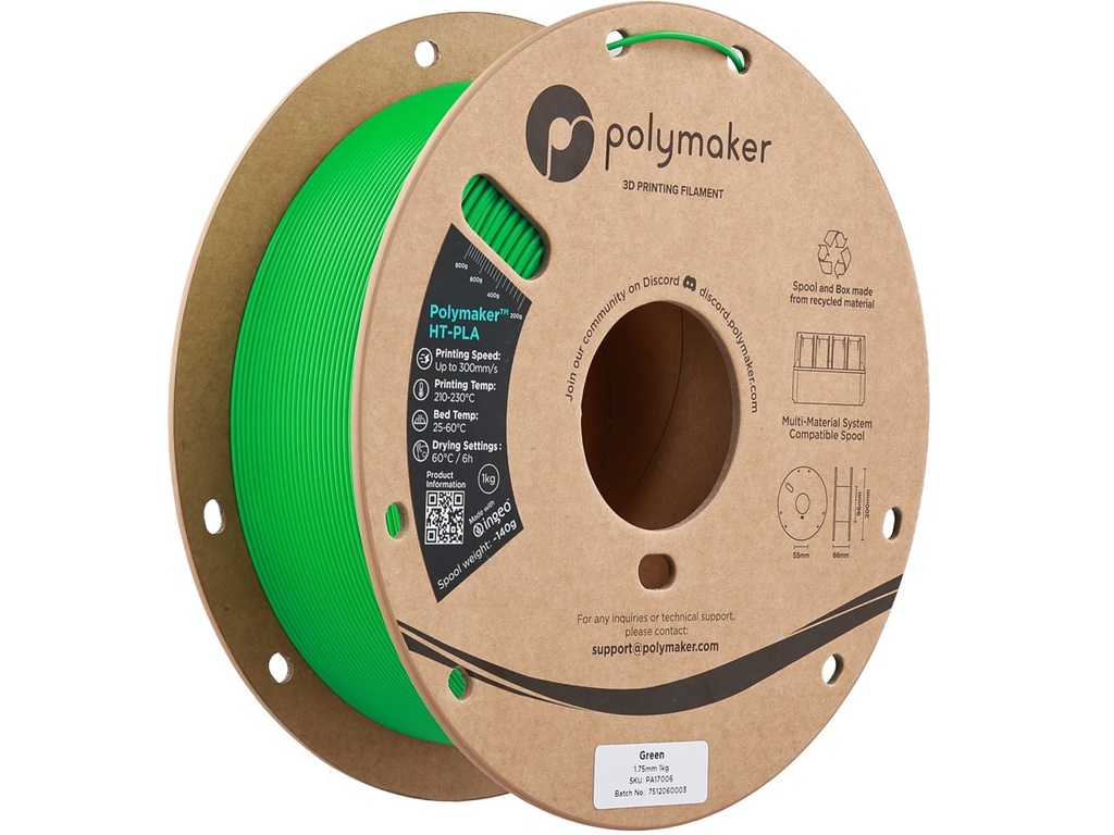 POLYMAKER HT-PLA 1,75mm GREEN 1kg