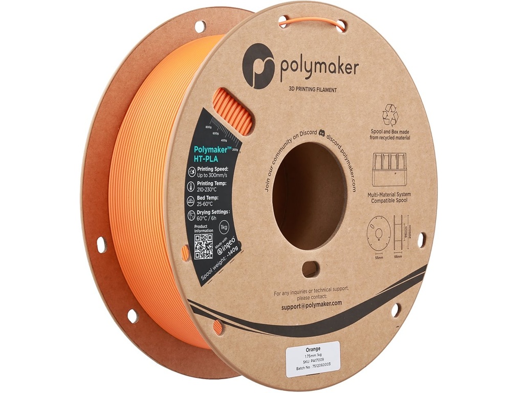 POLYMAKER HT-PLA 1,75mm ORANGE 1kg