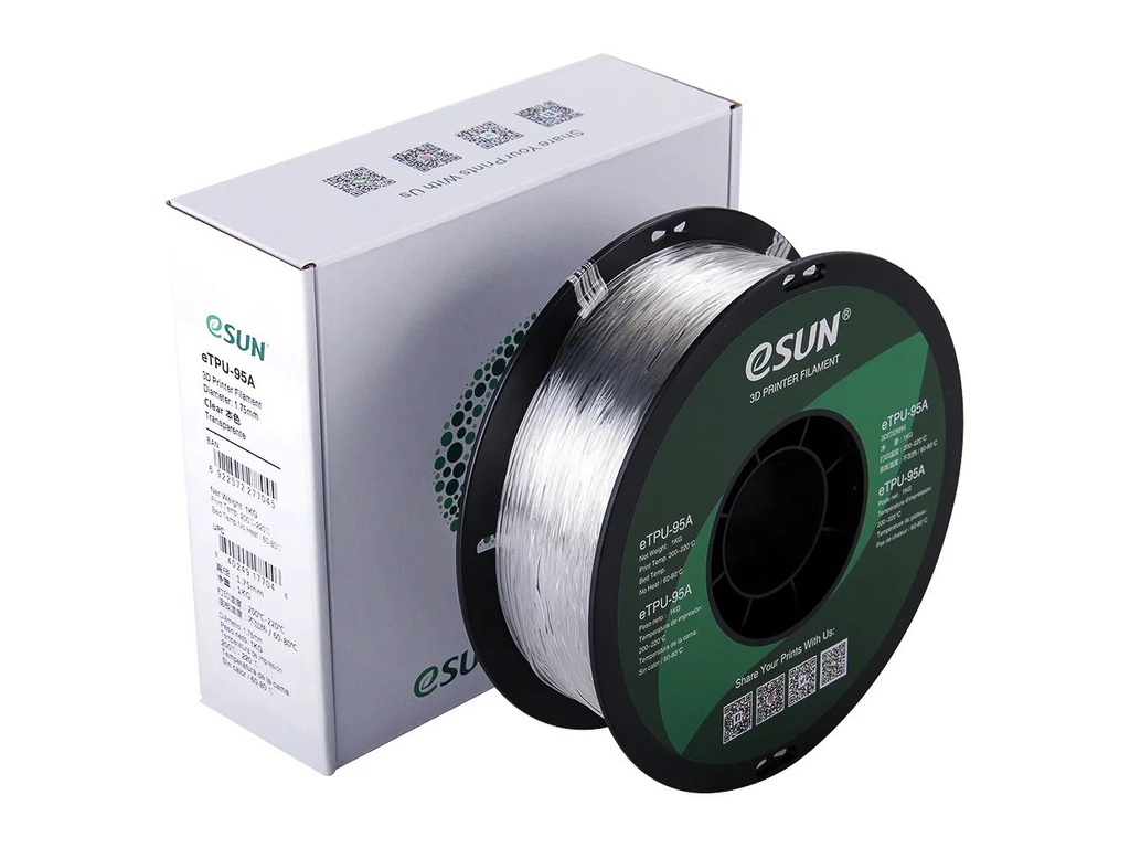 [109866440063] ESUN ETPU-95A 1,75mm CLEAR 1kg