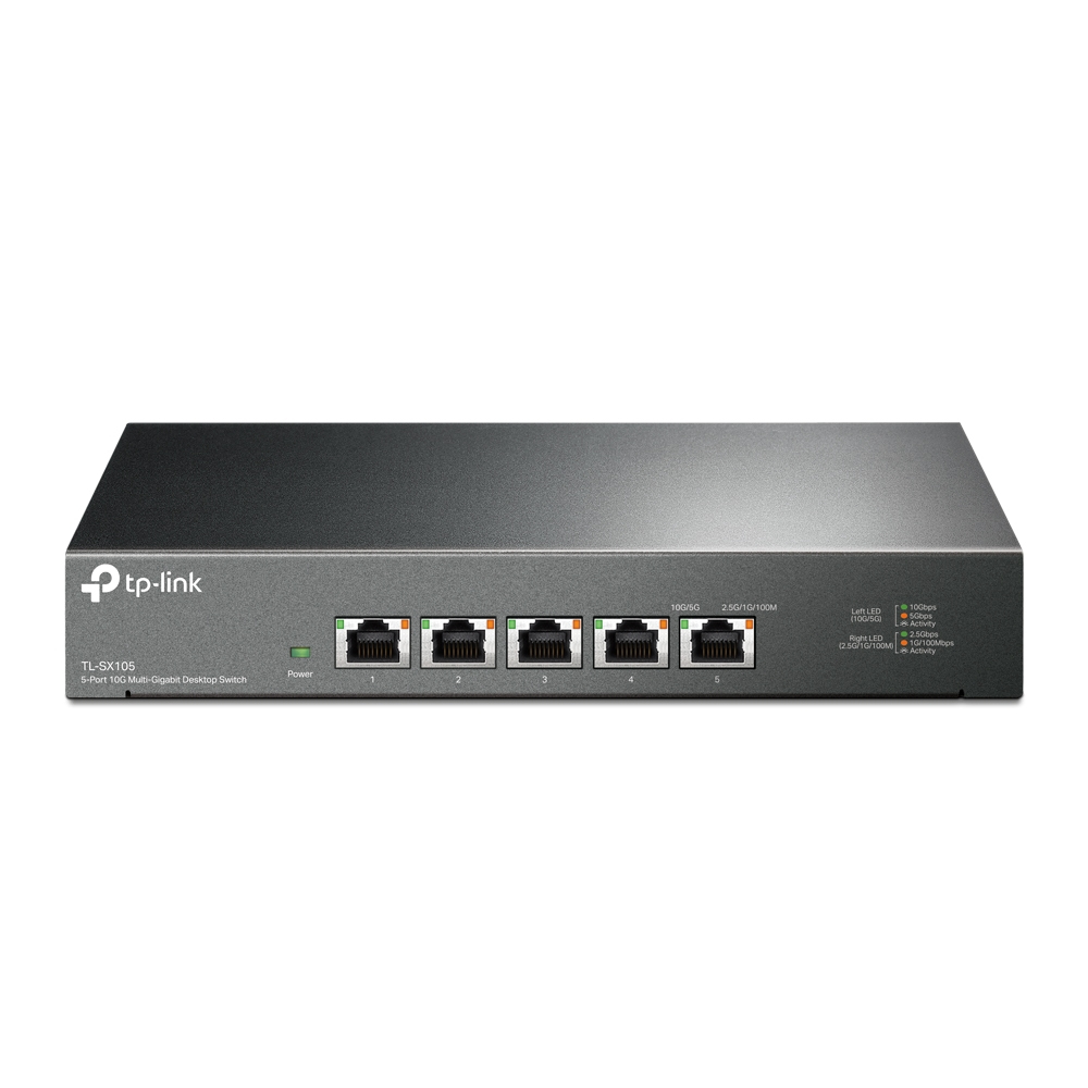 [415748440190] TP-Link TL-SX105 netwerk-switch Unmanaged 10G Ethernet (100/1000/10000) Zwart