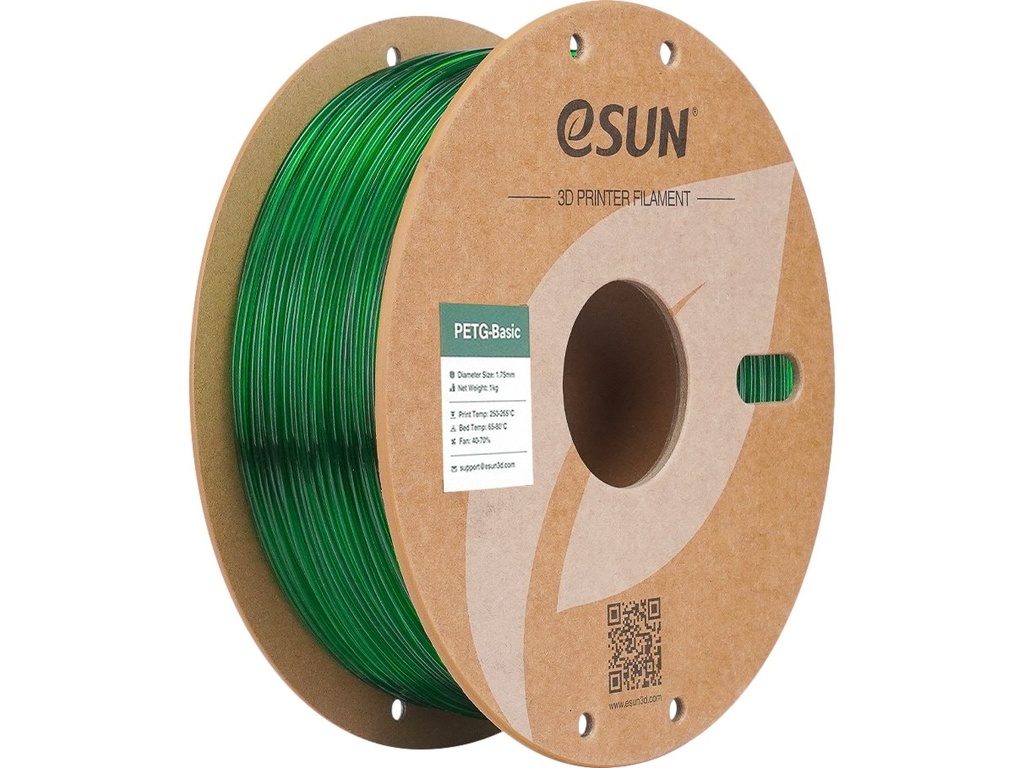 ESUN PETG 1,75mm TRANSLUCENT GREEN 1kg