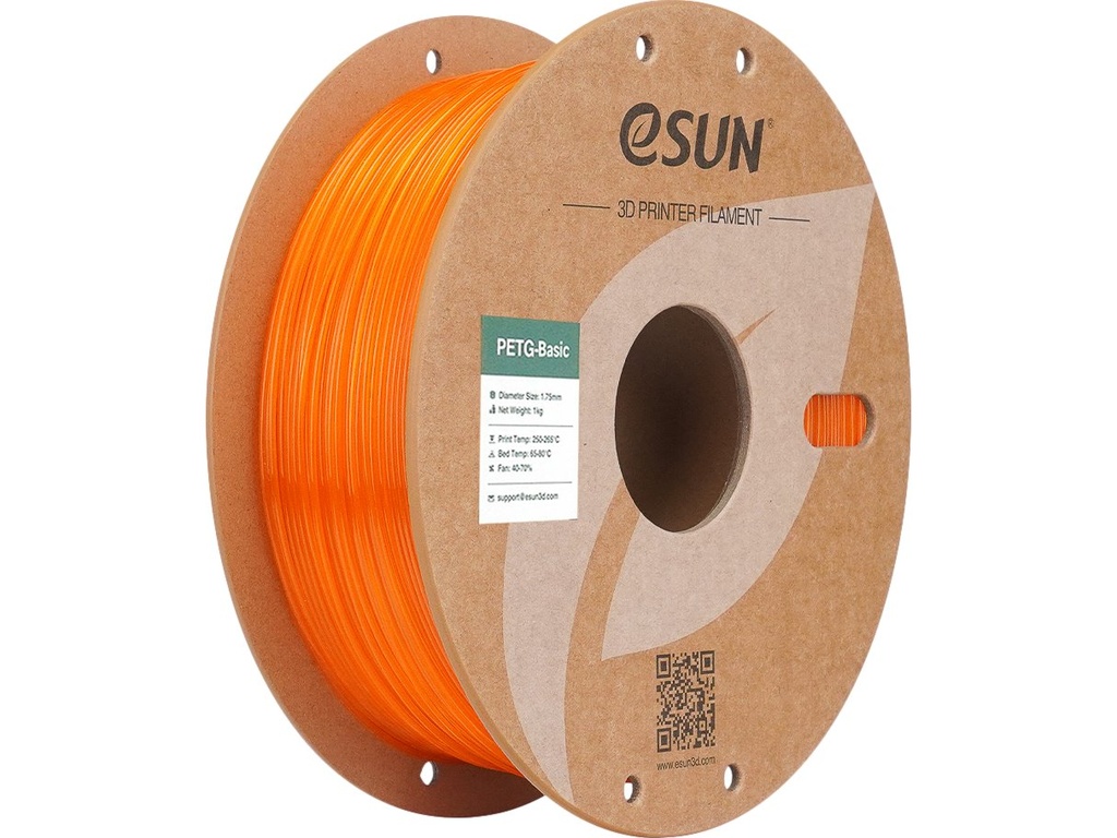 ESUN PETG 1.75mm TRANSLUCENT ORANGE 1kg