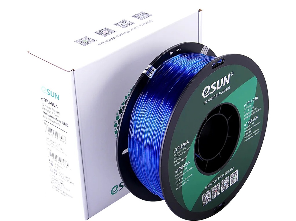 ESUN ETPU-95A 1,75mm CLEAR BLUE 1kg