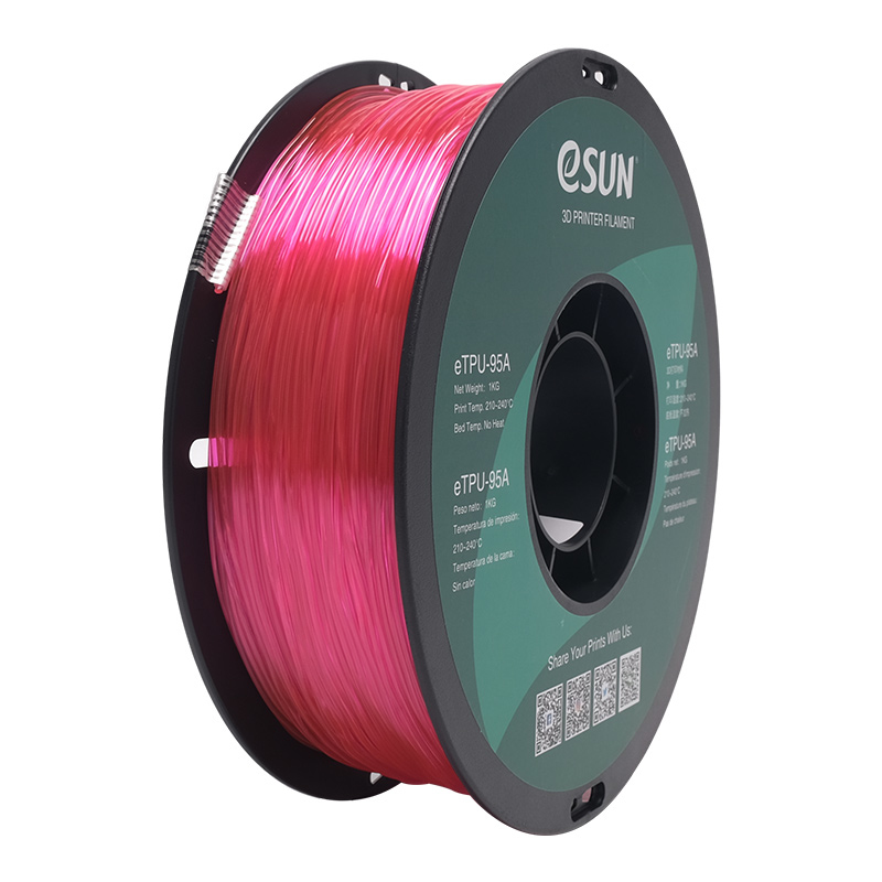 [109866440068] eSUN eTPU-95A Thermoplastic polyurethaan (TPU) Roze 1 kg
