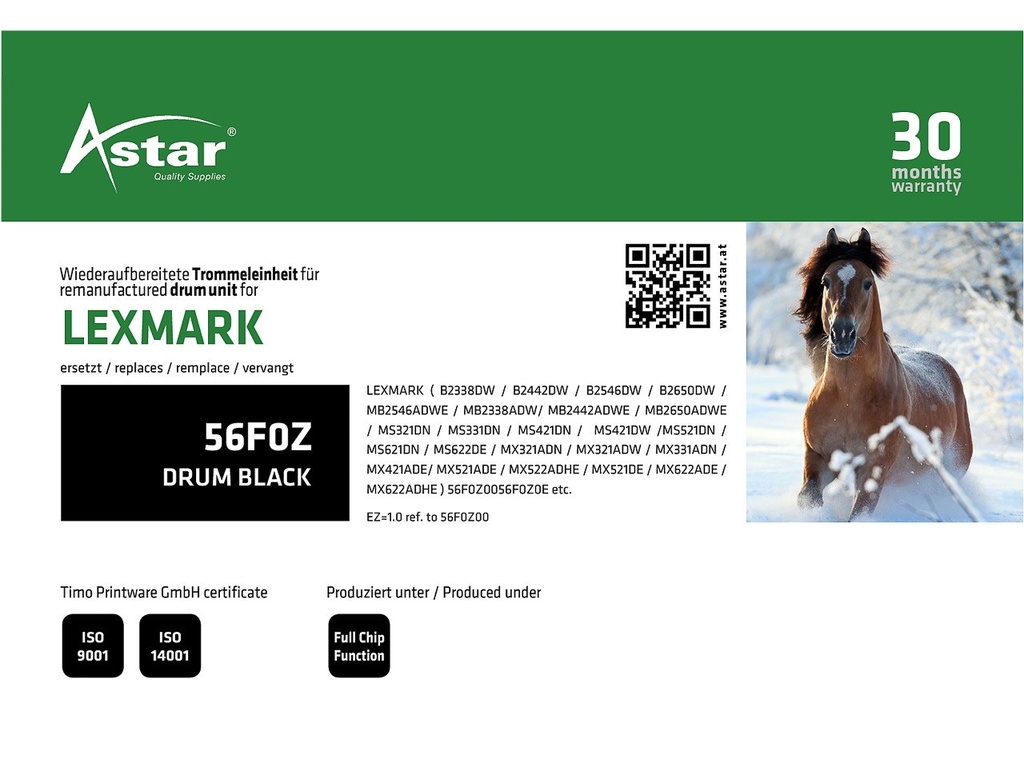 ASTAR AS20520 ASTAR LEXMARK 56F0Z MB/MS/MX OPC