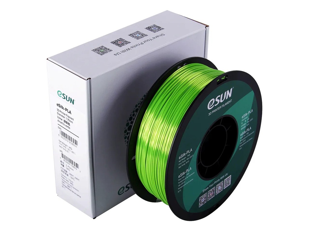 [109866440075] ESUN ESILK-PLA 1,75mm LIME 1kg