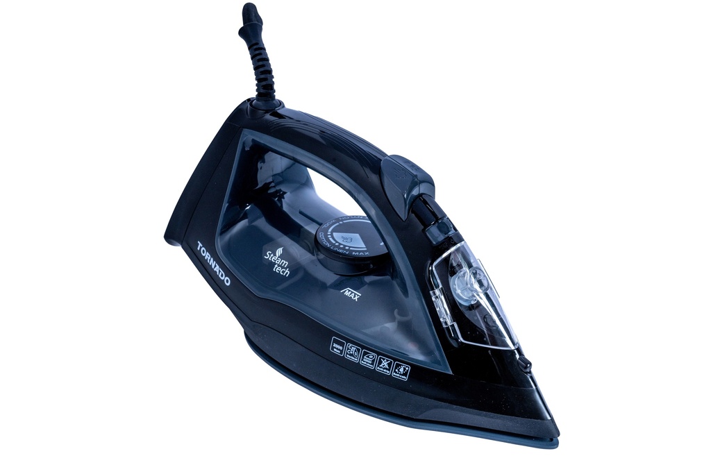 [650416440006] TORNADO TST-2000G strijkijzer Stoomstrijkijzer Keramische zoolplaat 2000 W Zwart