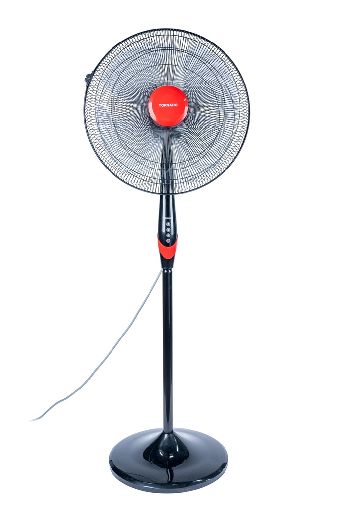 [650416440015] TORNADO TSF-18XW ventilator Zwart, Rood