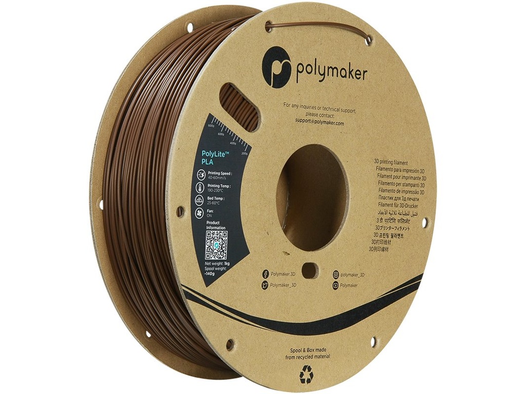 POLYMAKER PLA 1,75mm BROWN 1kg