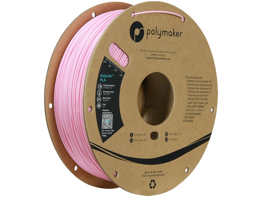 [109423440415] POLYMAKER PLA 1,75mm PINK 1kg