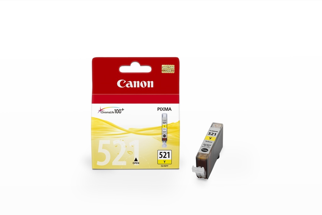 [170008440543] Canon CLI-521 Y inktcartridge 1 stuk(s) Origineel Geel