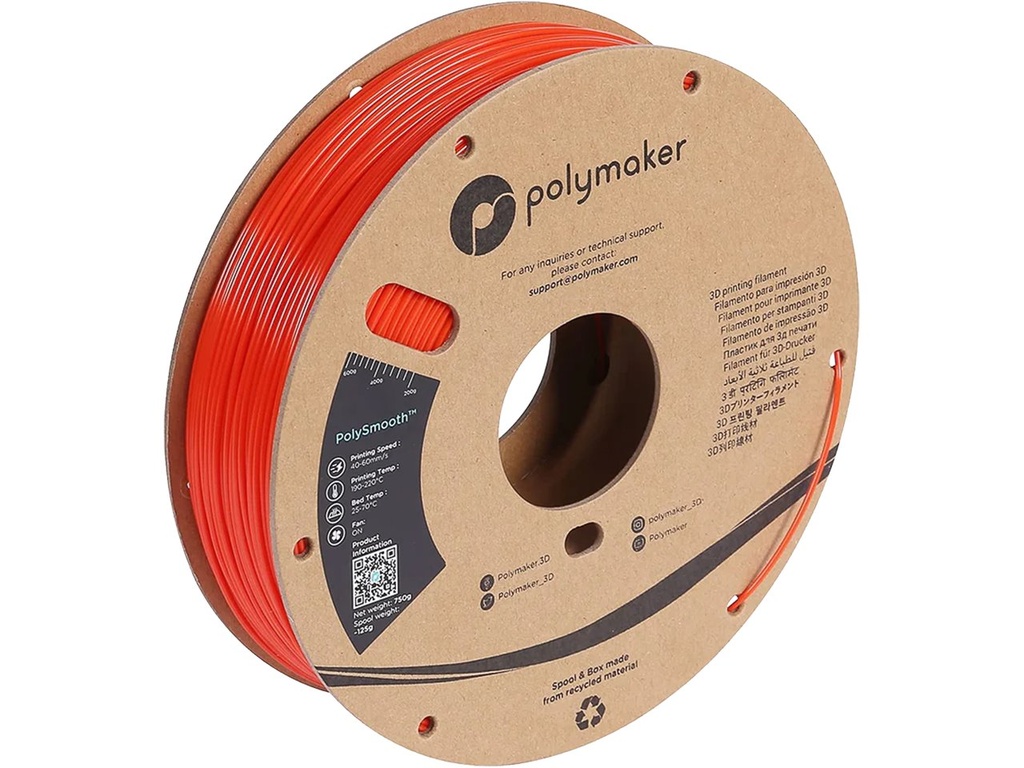 POLYMAKER PVB 1,75mm Coral RED 0,75kg