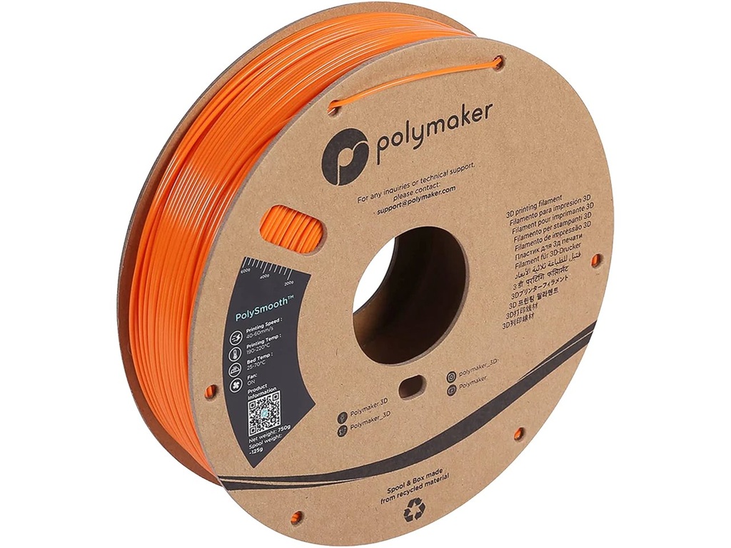 [109423440349] POLYMAKER PVB 1,75mm ORANGE 0,75kg