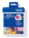 Brother LC527VAL inktcartridge 4 stuk(s) Origineel Zwart, Cyaan, Magenta, Geel