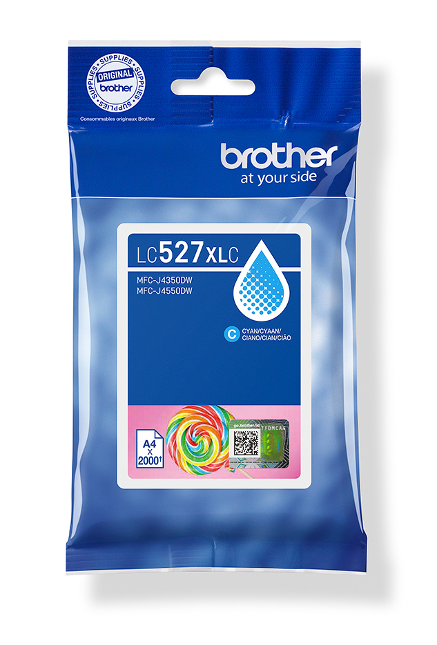 [170005440347] Brother LC527XLC inktcartridge 1 stuk(s) Origineel Hoog (XL) rendement Cyaan