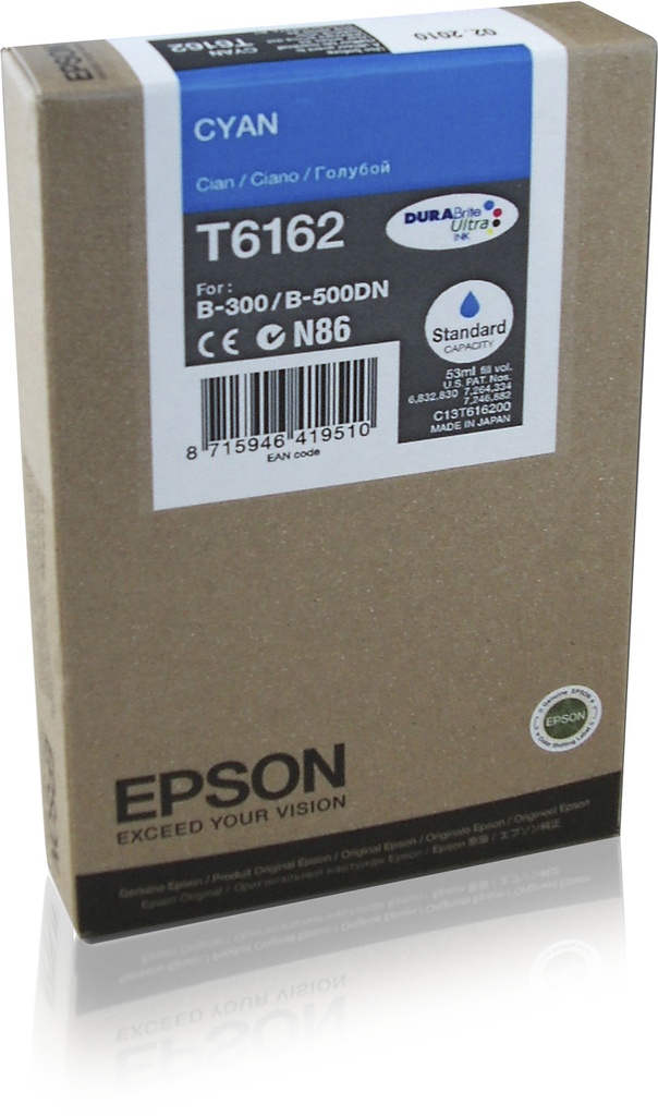 [170015440542] Epson Inkt tank Cyan T6162 DURABrite Ultra Ink