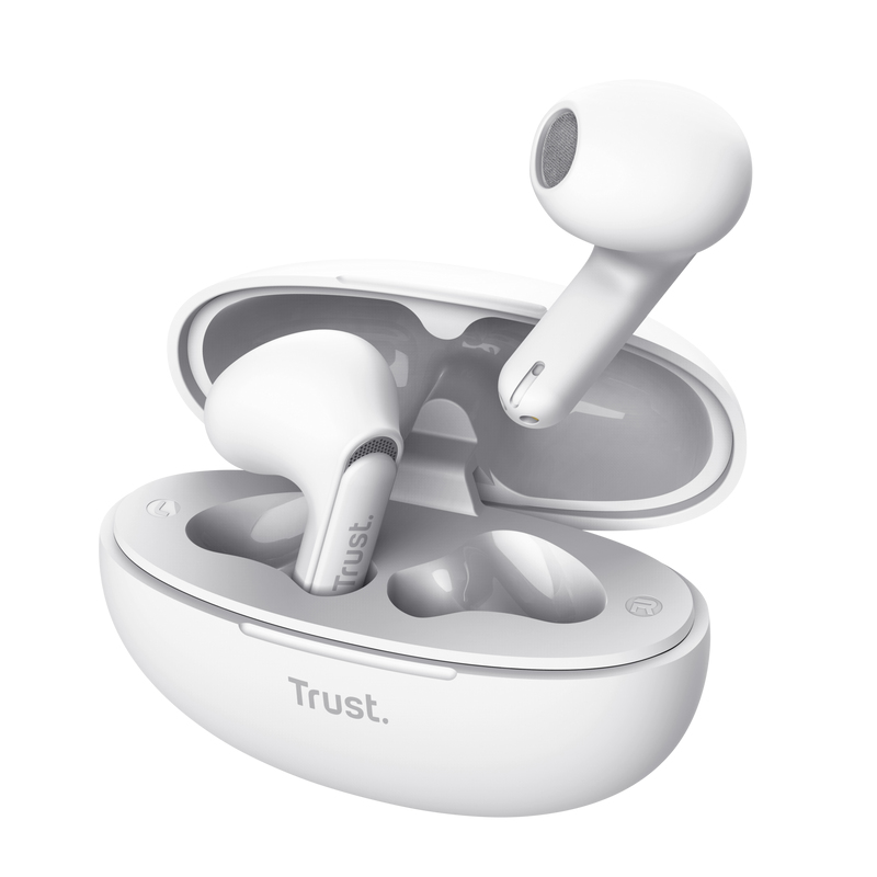 [410545440824] Trust Yavi Headset True Wireless Stereo (TWS) In-ear Oproepen/muziek USB Type-C Bluetooth Wit