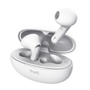 Trust Yavi Headset True Wireless Stereo (TWS) In-ear Oproepen/muziek USB Type-C Bluetooth Wit