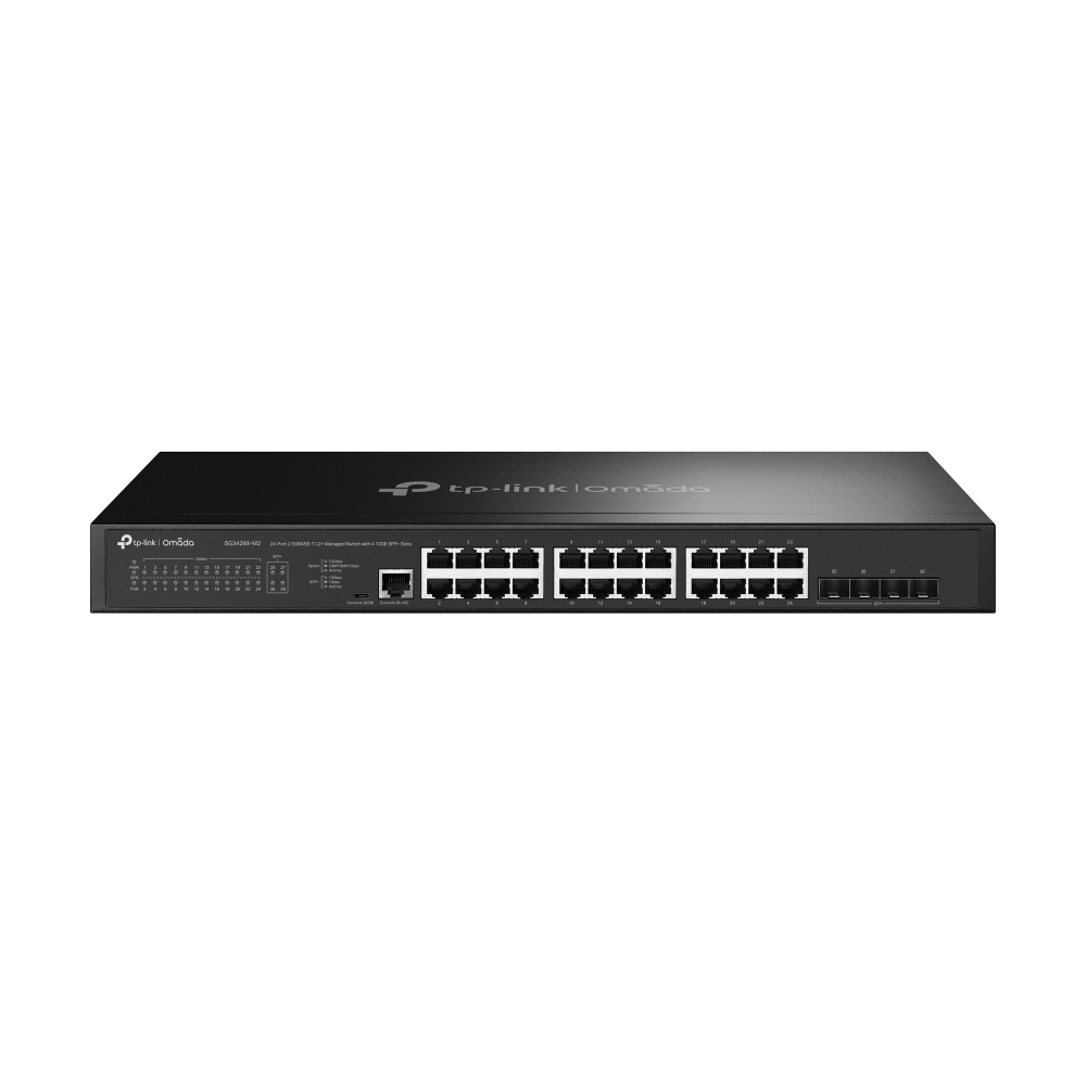 [415748440260] TP-Link Omada SG3428X-M2 netwerk-switch Managed L2+ 2.5G Ethernet (100/1000/2500) 1U Zwart