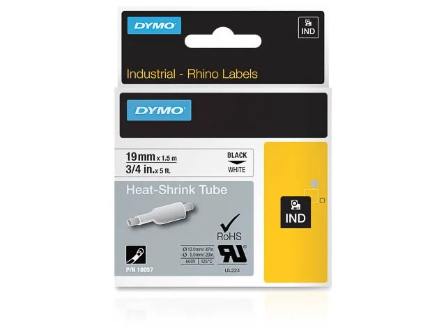 [914181440135] DYMO 18057 DYMO ID1 18mm HEAT SHRINK