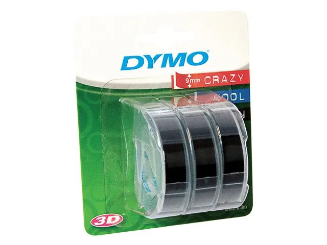 [914181440293] DYMO S0847730 DYMO 9mm EMBOSSING TAPE (3) BLK