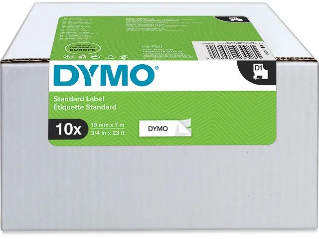 [914181440417] DYMO 2093098 DYMO D1 19MM (10) BLACK-WHITE