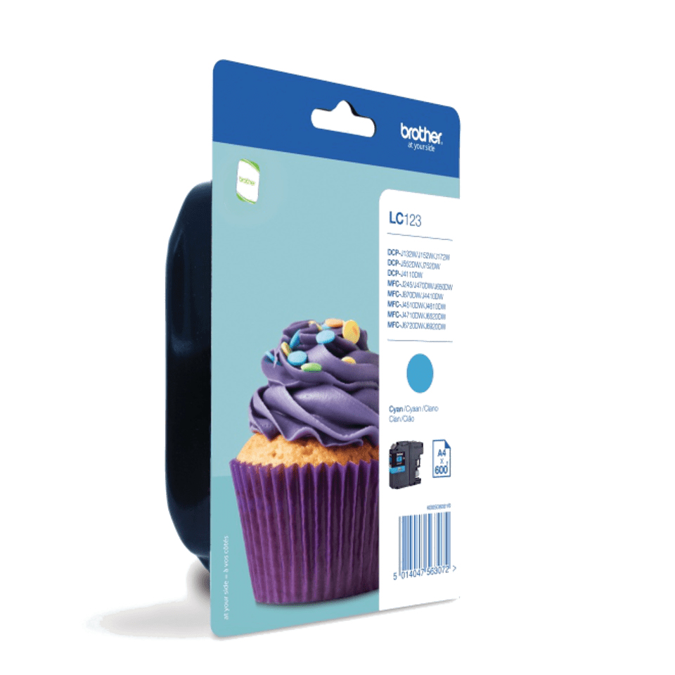 [170005440340] Brother LC123CBP inktcartridge 1 stuk(s) Origineel Cyaan