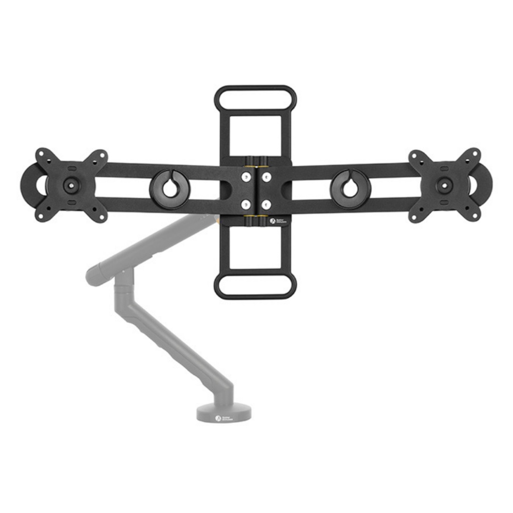 [310664440303] BakkerElkhuizen BE Universal Crossbar, Twee schermen met slechts één monitorarm.