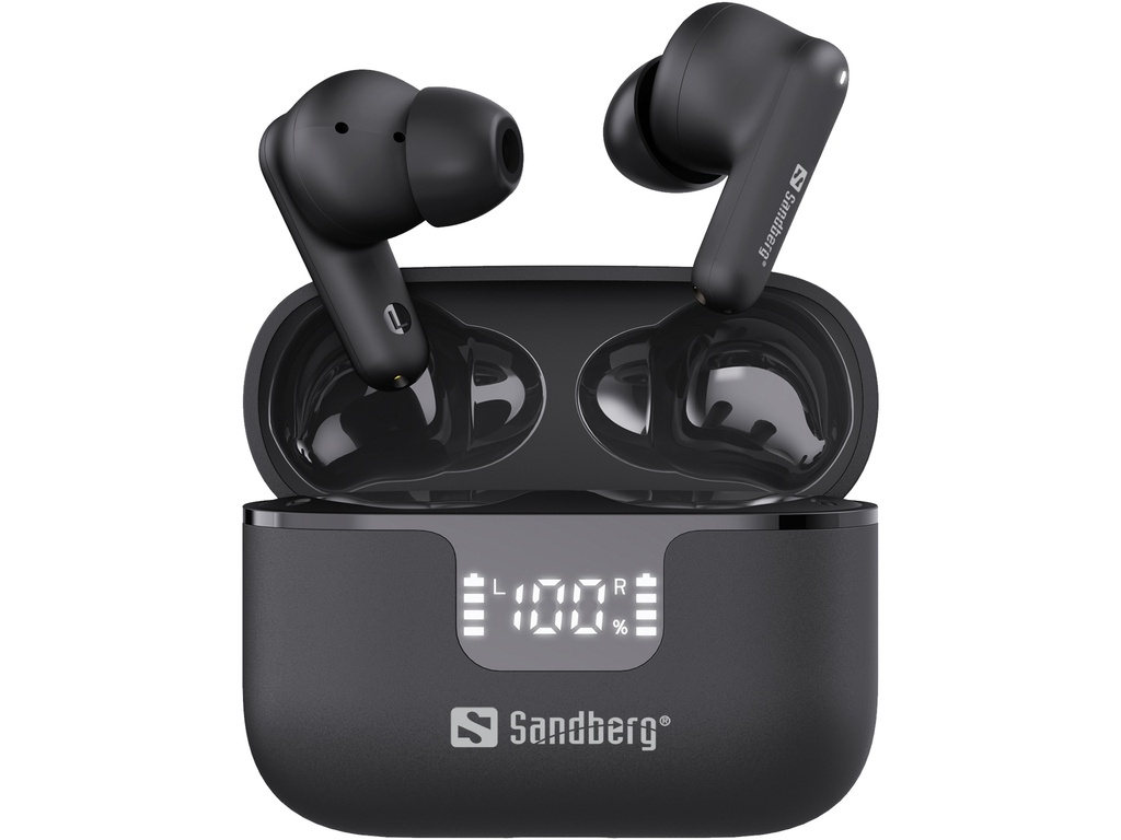 [410811440110] Sandberg 126-52 hoofdtelefoon/headset True Wireless Stereo (TWS) In-ear Muziek/Voor elke dag Bluetooth Zwart