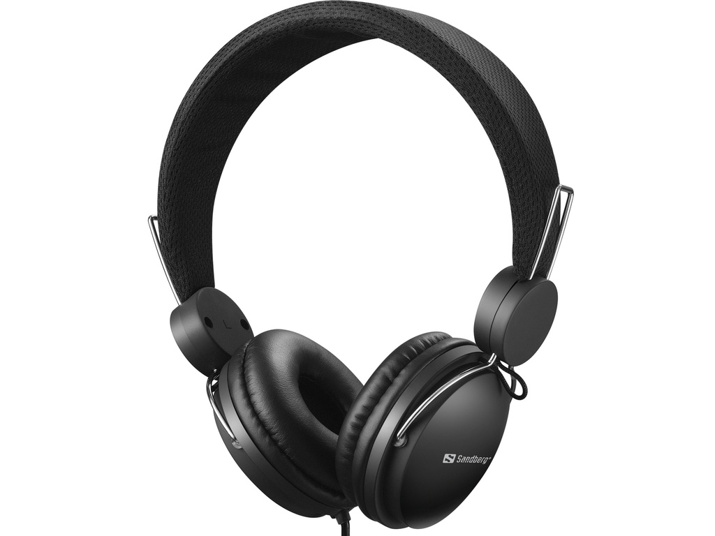 [410811440111] Sandberg 126-34 hoofdtelefoon/headset Bedraad Hoofdband Oproepen/muziek Zwart