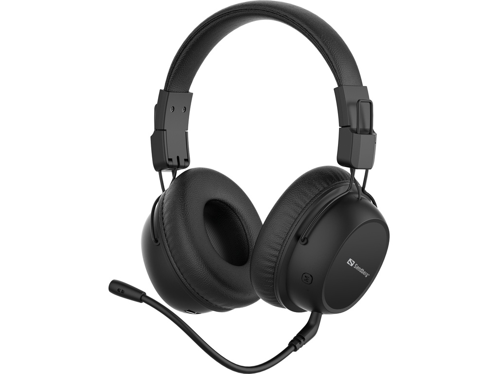 [410811440112] Sandberg 126-36 hoofdtelefoon/headset Draadloos Hoofdband Gamen USB Type-C Bluetooth Zwart