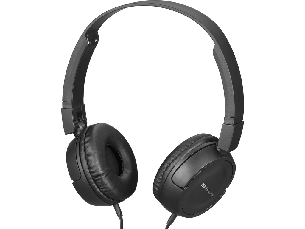 [410811440120] Sandberg Saver MiniJack HeadPhoneTravel Hoofdtelefoons Bedraad Hoofdband Reizen Zwart