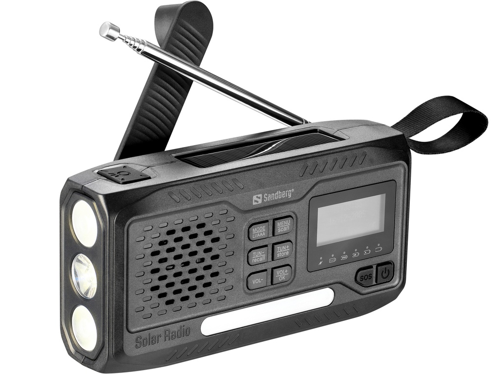 Sandberg 421-17 radio Analoog & digitaal Zwart