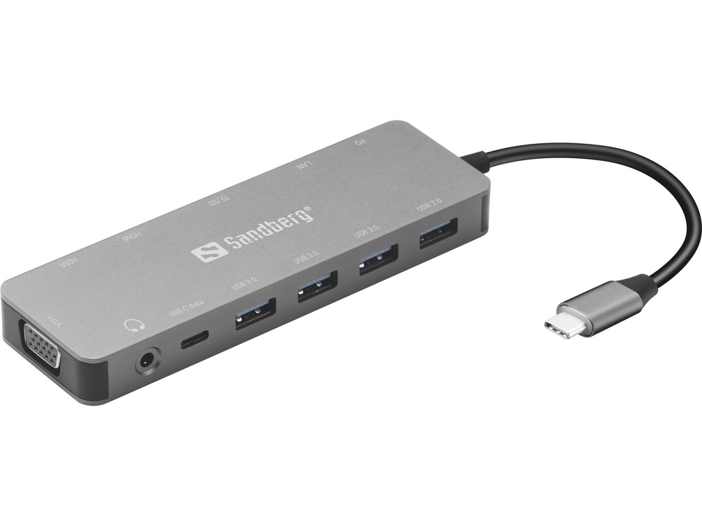 [415811440047] Sandberg USB-C 13-in-1 Travel Dock